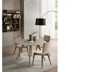 Tavolo rotondo allungabile in legno Elegance di Pacini e Cappellini