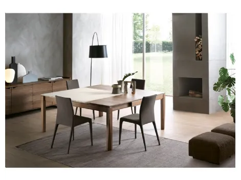Tavolo allungabile in legno Plurimo di Pacini e Cappellini