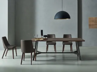 Tavolo Vertigo in Rovere Termotrattato di Sangiacomo