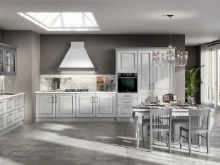 Cucina Classica Baltimora in laccato Grigio Airone di Scavolini