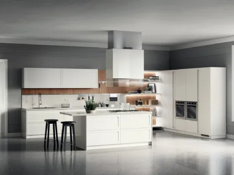 Cucina Moderna Carattere Bianco Prestige di Scavolini