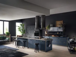 Cucina Moderna Diesel get Together Kitchen in Blue di Scavolini