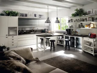 Cucina Moderna Diesel Social Kitchen in Rovere laccato Tortora di Scavolini