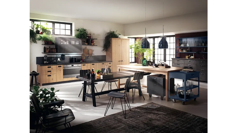 Cucina Moderna Diesel Social Kitchen in Rovere Nodato di Scavolini