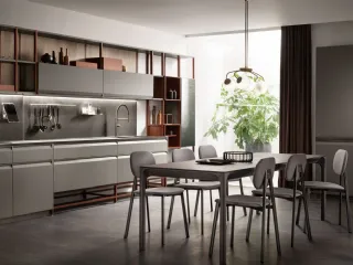 Cucina Moderna Formalia laccato opaco Grigio Titanio di Scavolini