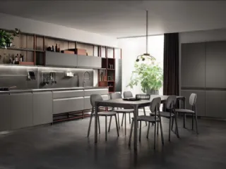 Cucina Moderna Formalia laccato opaco Grigio Titanio di Scavolini