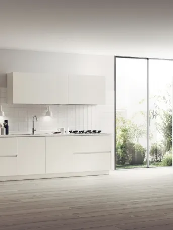 Cucina Moderna Carattere in finitura Frassino Cotone di Scavolini