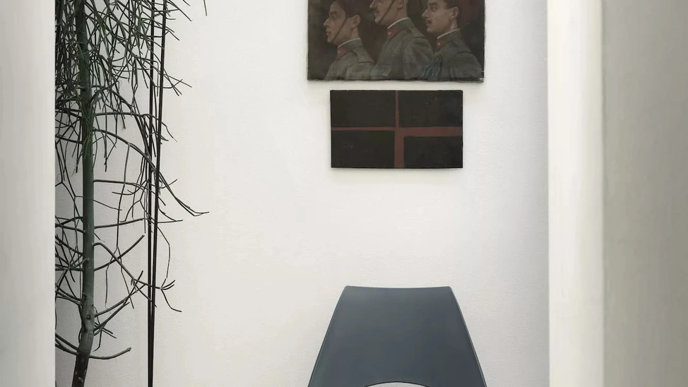 Sedia da giardino Shark Outdoor in polipropilene con gambe in acciaio laccato di Bontempi